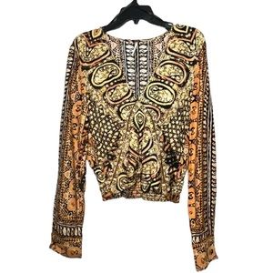 Free People Wild and Free Smocked Blouse